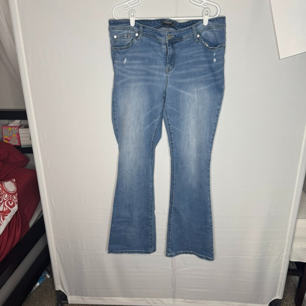 Torrid Luxe Slim Boot Mid-Rise Jean (Size 18T)
